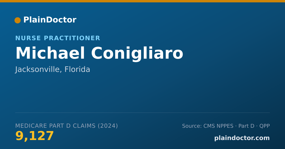 Shareable card for Michael Conigliaro - Nurse Practitioner, Jacksonville, FL