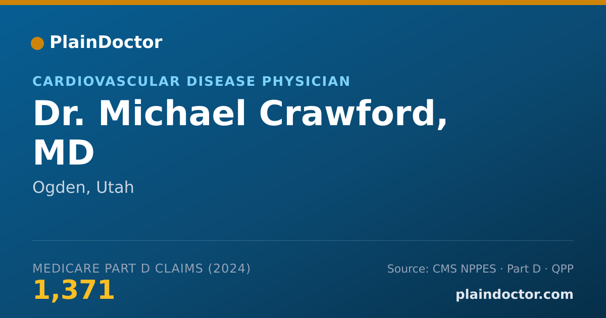 Shareable card for Michael Crawford, MD - Cardiovascular Disease Physician, Ogden, UT