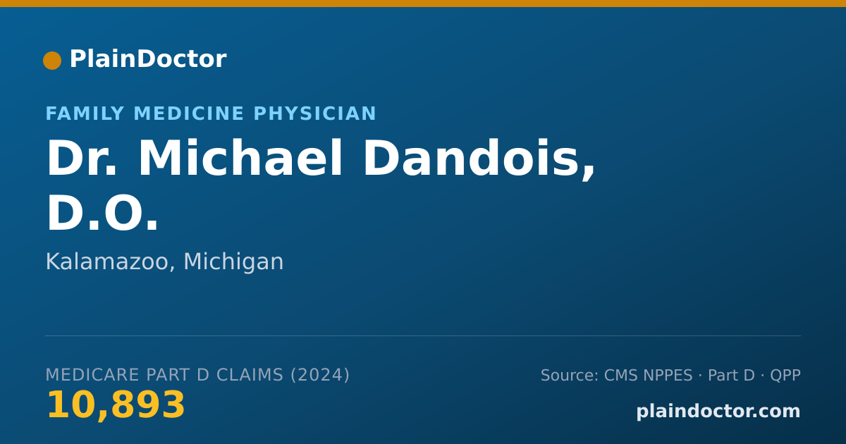Shareable card for Michael Dandois, D.O. - Family Medicine Physician, Kalamazoo, MI