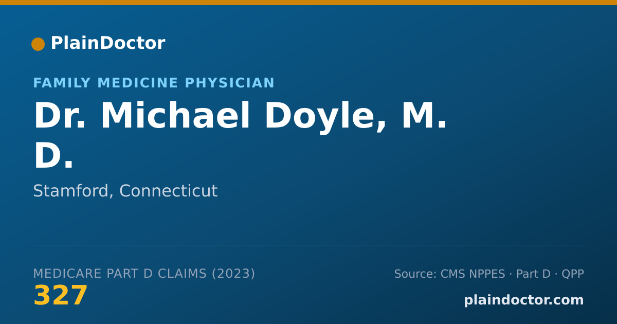 Shareable card for Michael Doyle, M. D. - Family Medicine Physician, Stamford, CT