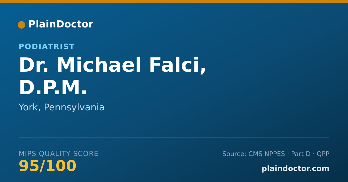 Shareable card for Michael Falci, D.P.M. - Foot & Ankle Surgery Podiatrist, York, PA