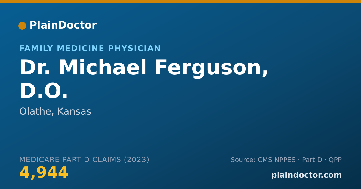Shareable card for Michael Ferguson, D.O. - Family Medicine Physician, Olathe, KS