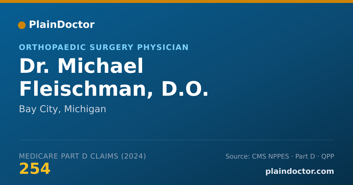 Shareable card for Michael Fleischman, D.O. - Orthopaedic Surgery Physician, Bay City, MI