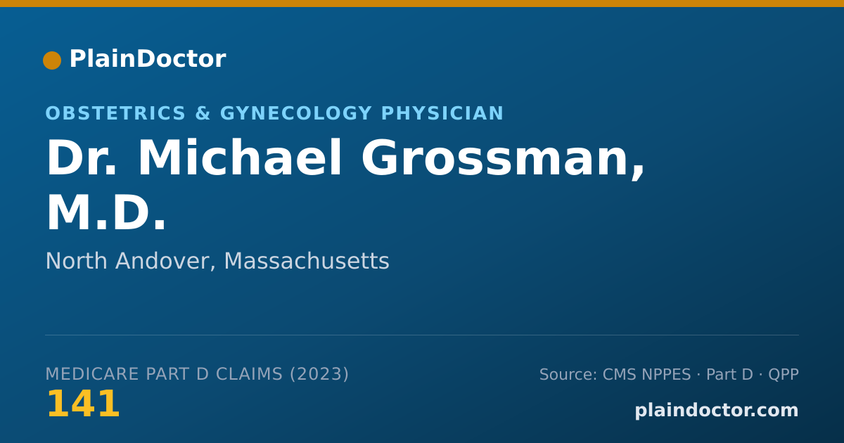 Shareable card for Michael Grossman, M.D. - Obstetrics & Gynecology Physician, North Andover, MA