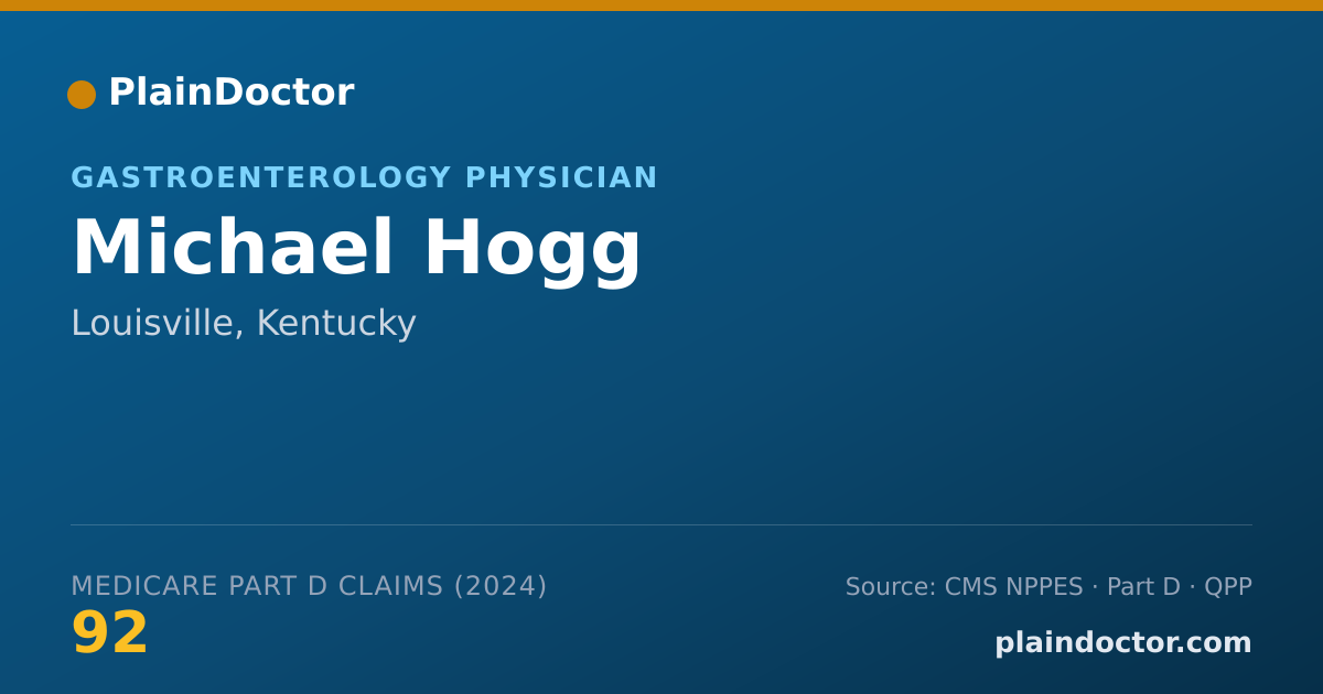 Shareable card for Michael Hogg - Gastroenterology Physician, Louisville, KY