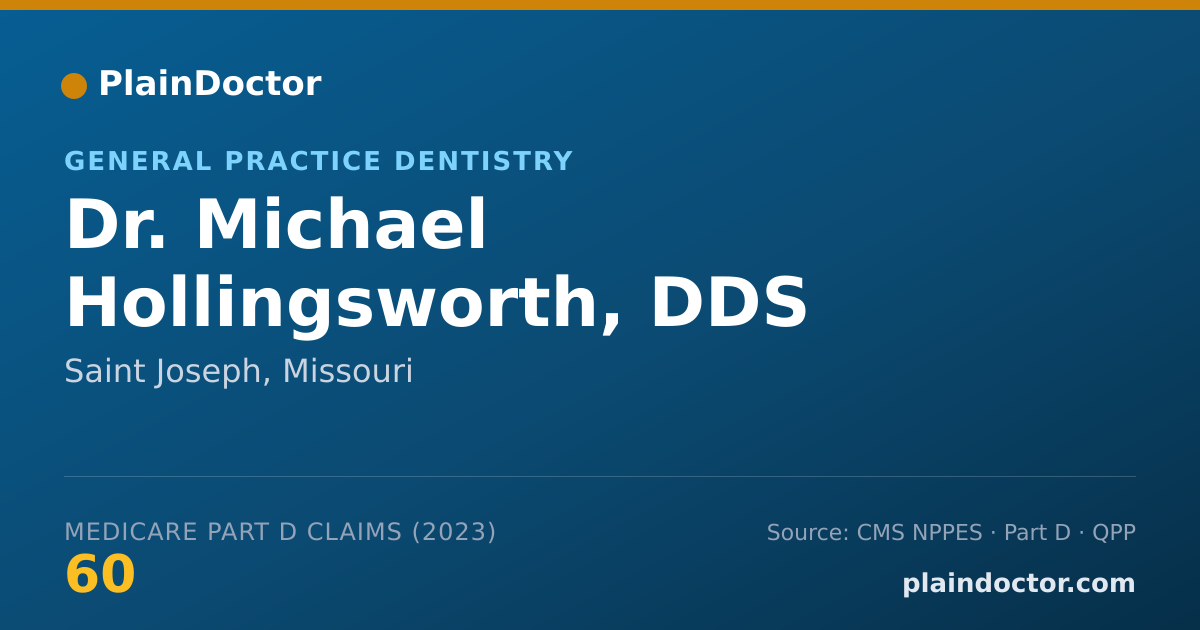 Shareable card for Michael Hollingsworth, DDS - General Practice Dentistry, Saint Joseph, MO