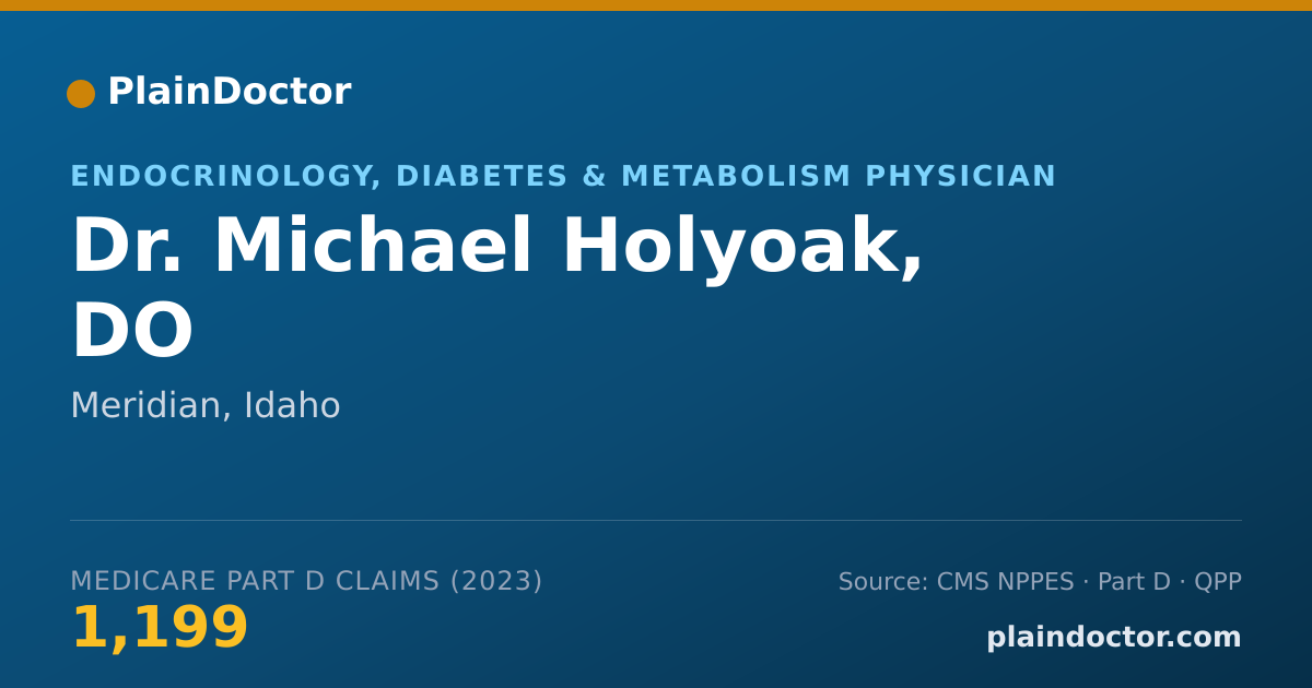 Shareable card for Michael Holyoak, DO - Endocrinology, Diabetes & Metabolism Physician, Meridian, ID
