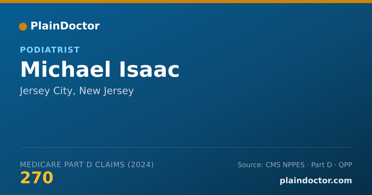 Shareable card for Michael Isaac - Podiatrist, Jersey City, NJ