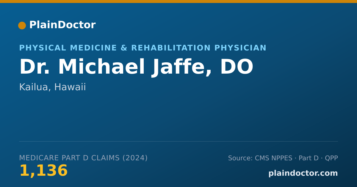 Shareable card for Michael Jaffe, DO - Physical Medicine & Rehabilitation Physician, Kailua, HI