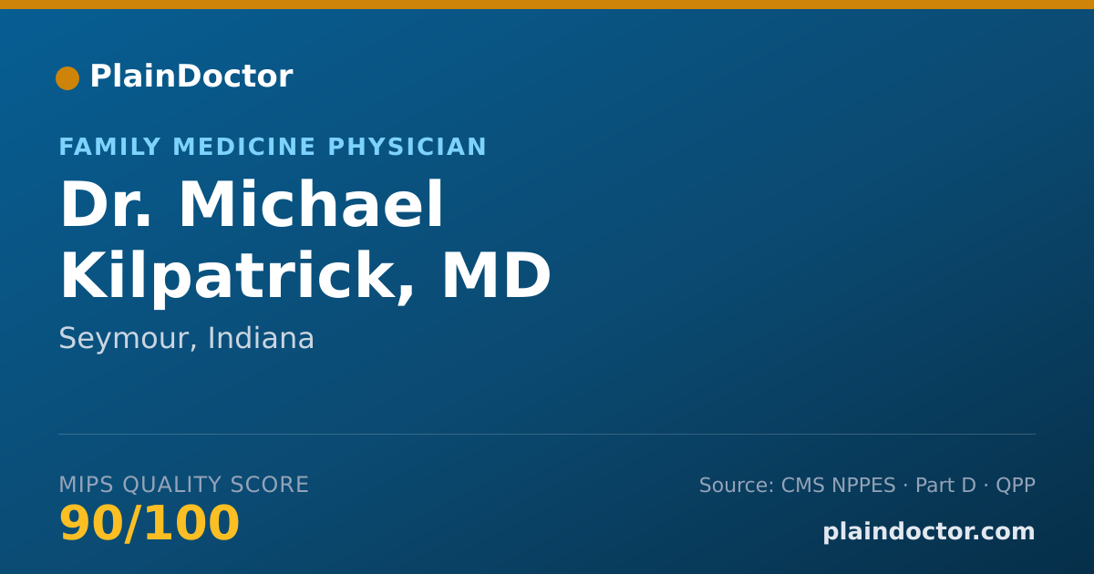 Shareable card for Michael Kilpatrick, MD - Family Medicine Physician, Seymour, IN