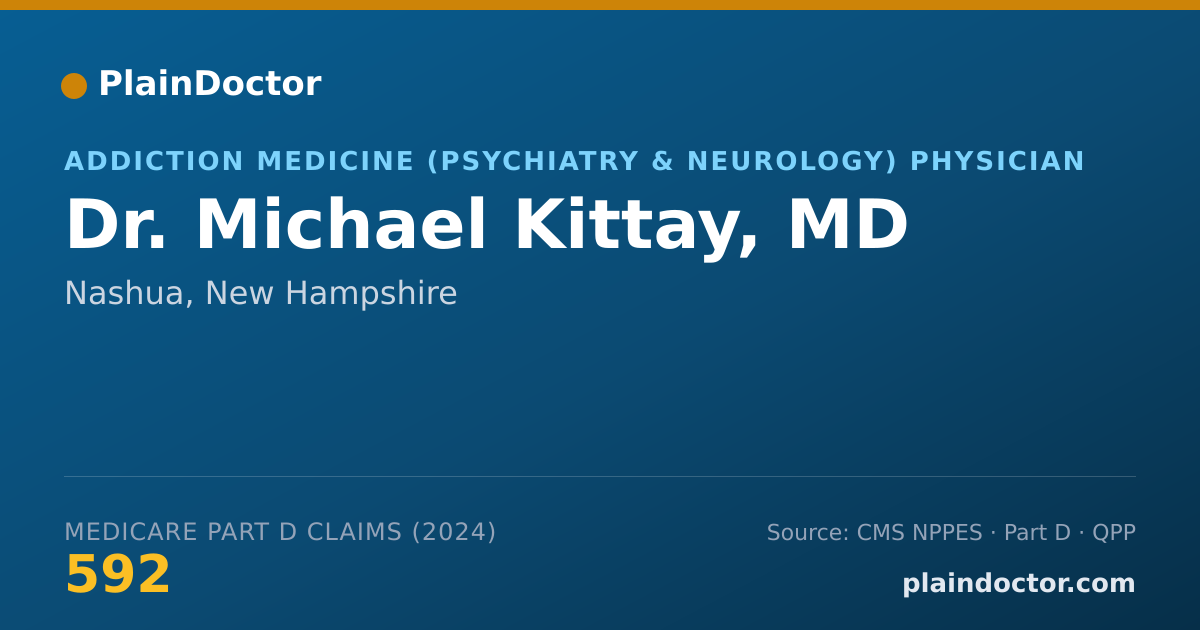 Shareable card for Michael Kittay, MD - Addiction Medicine (Psychiatry & Neurology) Physician, Nashua, NH
