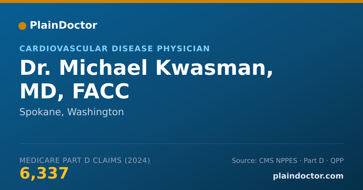 Shareable card for Michael Kwasman, MD, FACC - Clinical Cardiac Electrophysiology Physician, Spokane, WA
