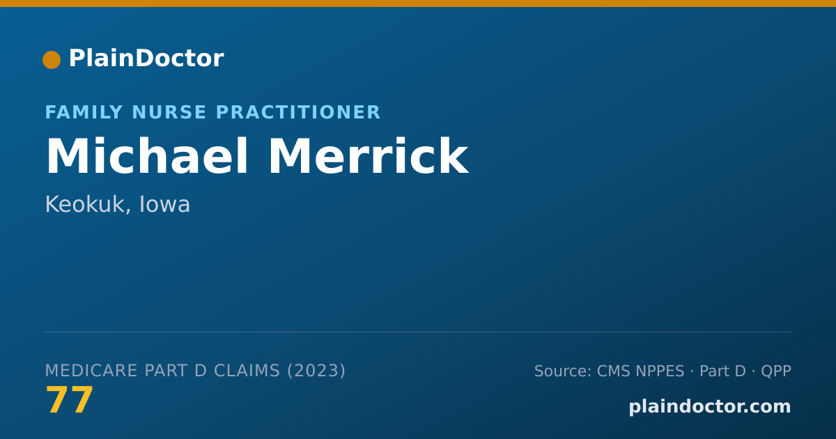 Shareable card for Michael Merrick - Family Nurse Practitioner, Keokuk, IA