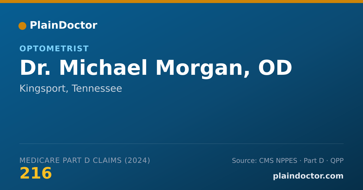 Shareable card for Michael Morgan, OD - Optometrist, Kingsport, TN
