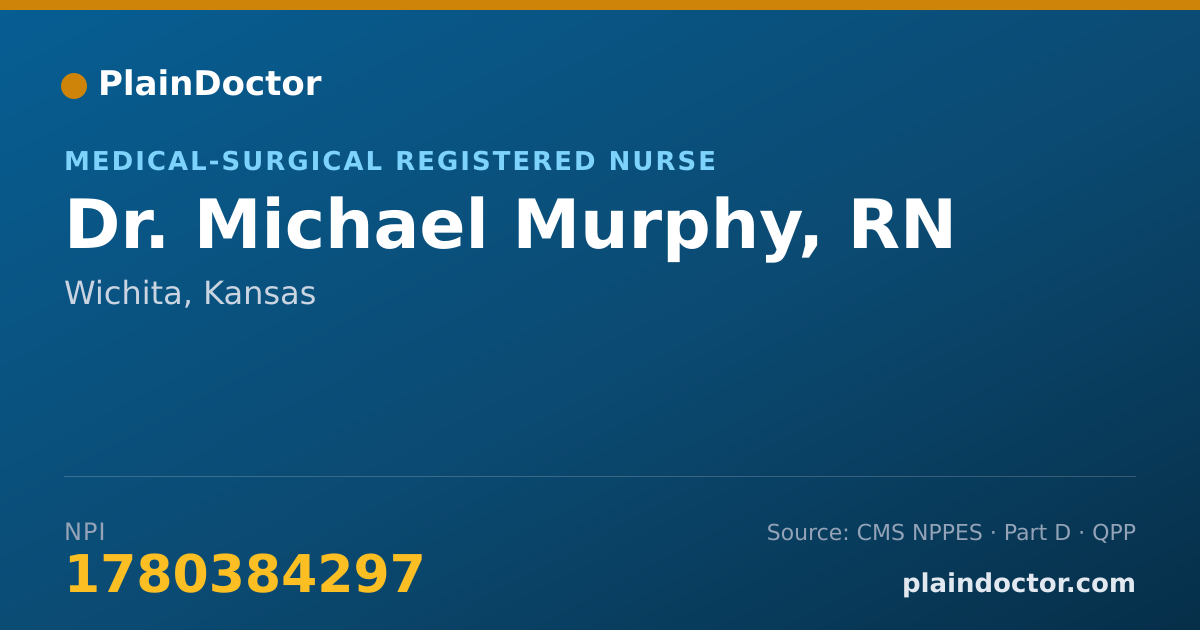 Shareable card for Michael Murphy, RN - Medical-Surgical Registered Nurse, Wichita, KS