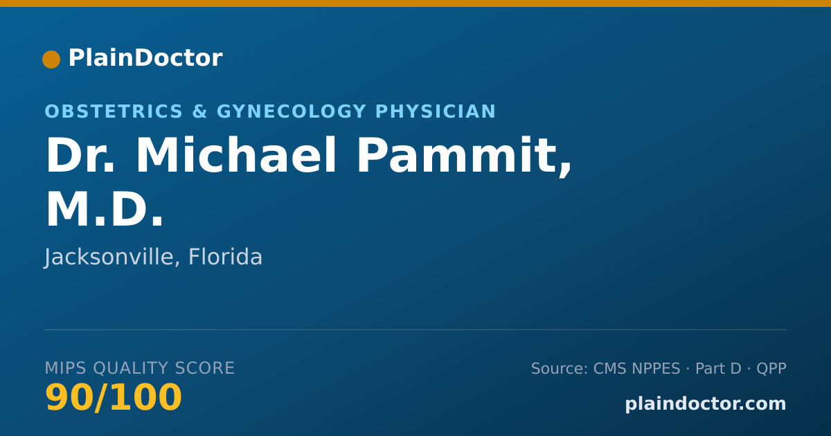 Shareable card for Michael Pammit, M.D. - Obstetrics & Gynecology Physician, Jacksonville, FL