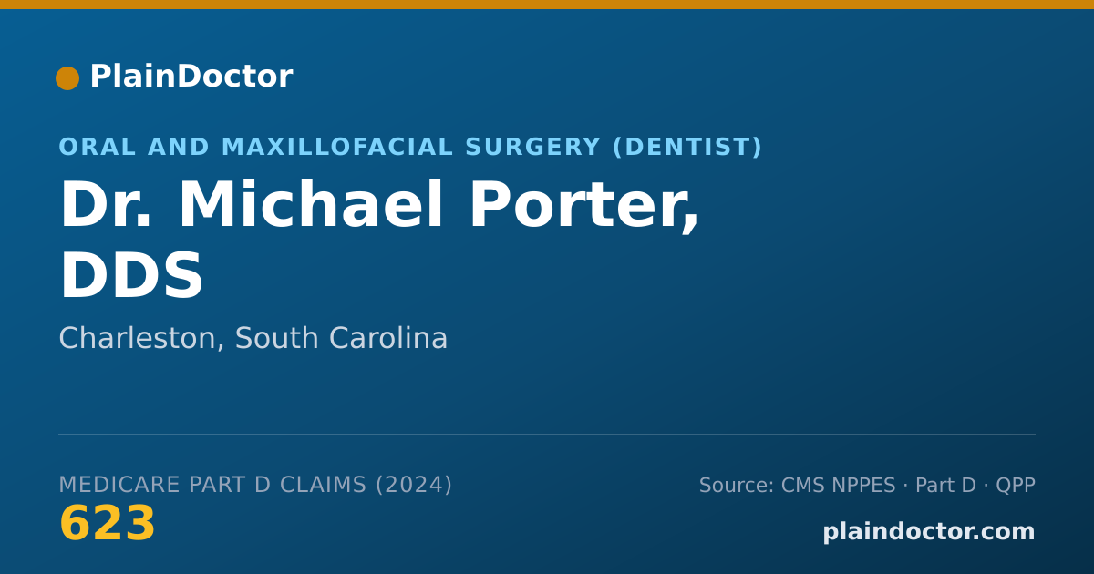 Shareable card for Michael Porter, DDS - Oral and Maxillofacial Surgery (Dentist), Charleston, SC