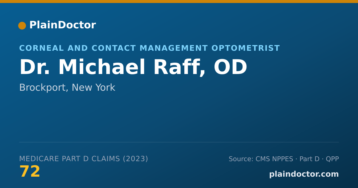 Shareable card for Michael Raff, OD - Corneal and Contact Management Optometrist, Brockport, NY