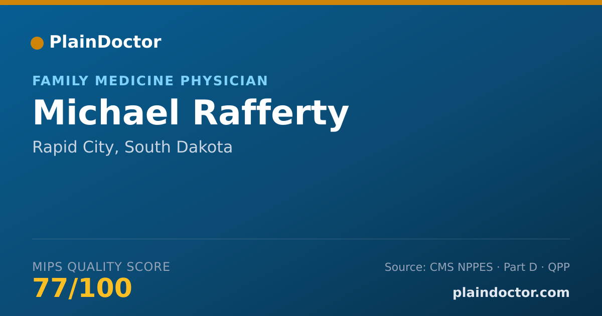 Shareable card for Michael Rafferty - Family Medicine Physician, Rapid City, SD