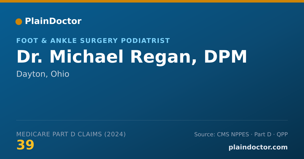 Shareable card for Michael Regan, DPM - Foot & Ankle Surgery Podiatrist, Dayton, OH