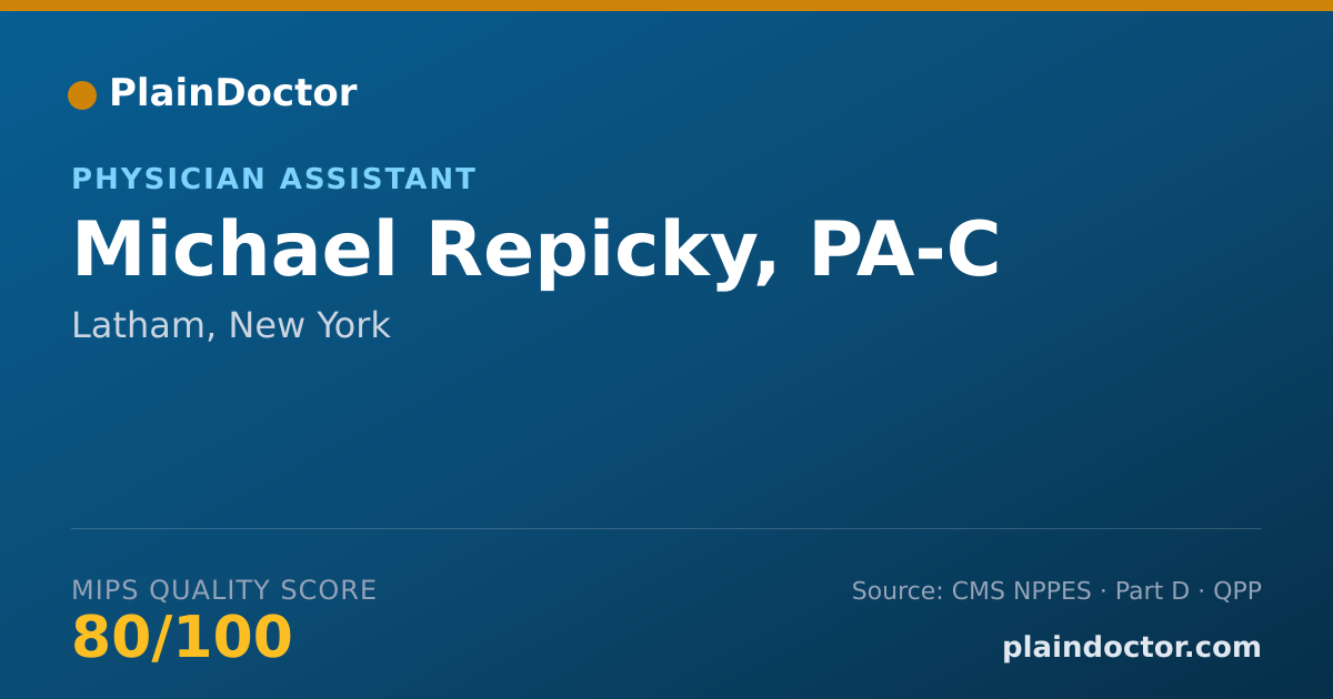Shareable card for Michael Repicky, PA-C - Physician Assistant, Latham, NY