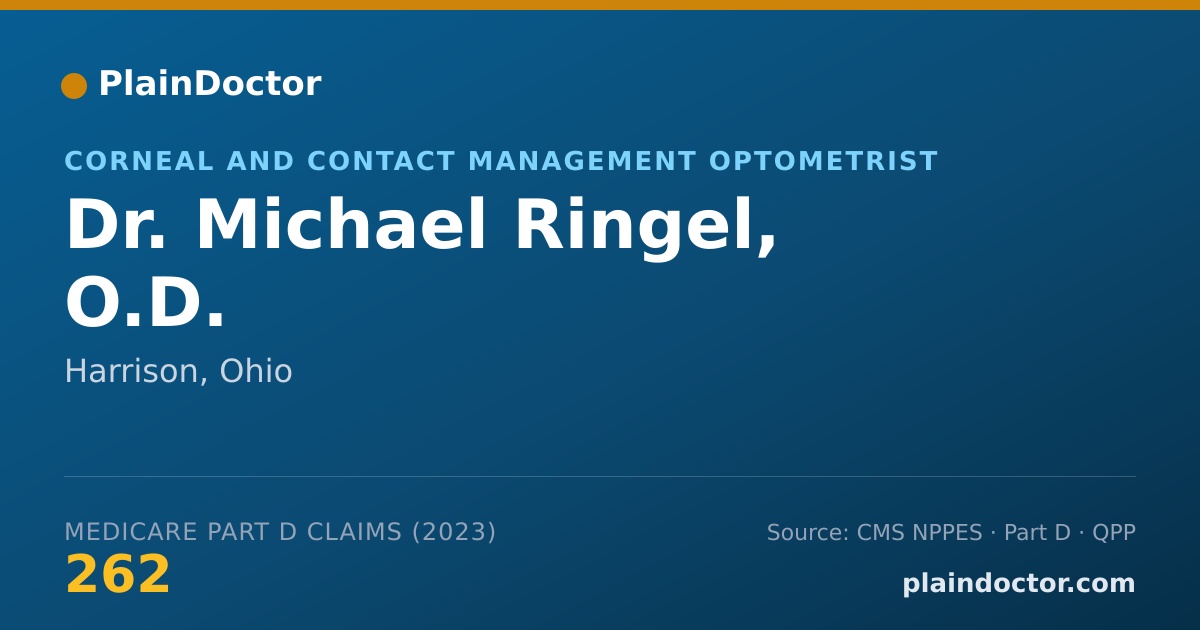 Shareable card for Michael Ringel, O.D. - Corneal and Contact Management Optometrist, Harrison, OH
