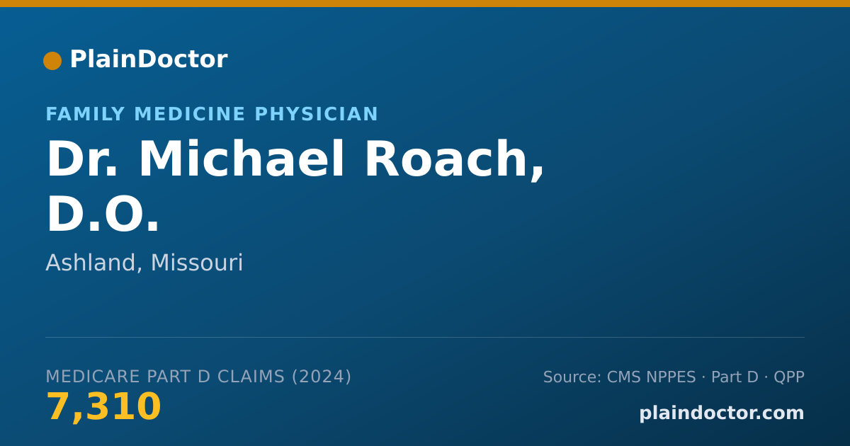 Shareable card for Michael Roach, D.O. - Family Medicine Physician, Ashland, MO