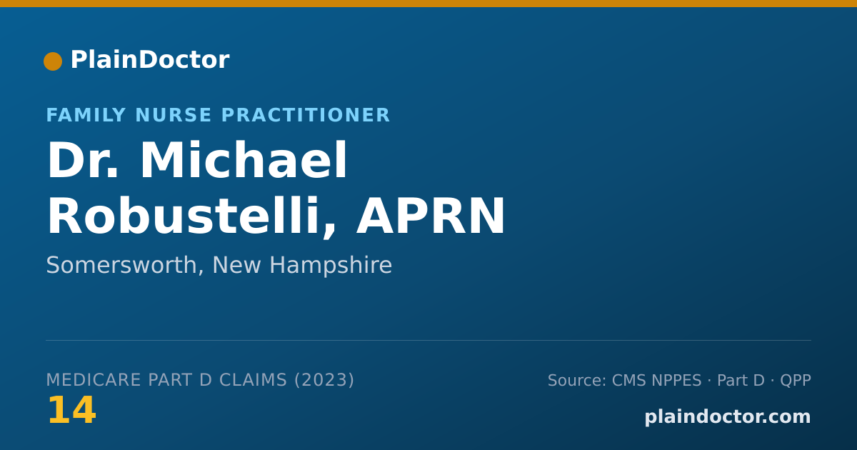 Shareable card for Michael Robustelli, APRN - Family Nurse Practitioner, Somersworth, NH