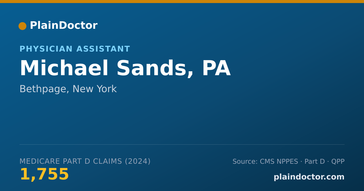 Shareable card for Michael Sands, PA - Physician Assistant, Bethpage, NY