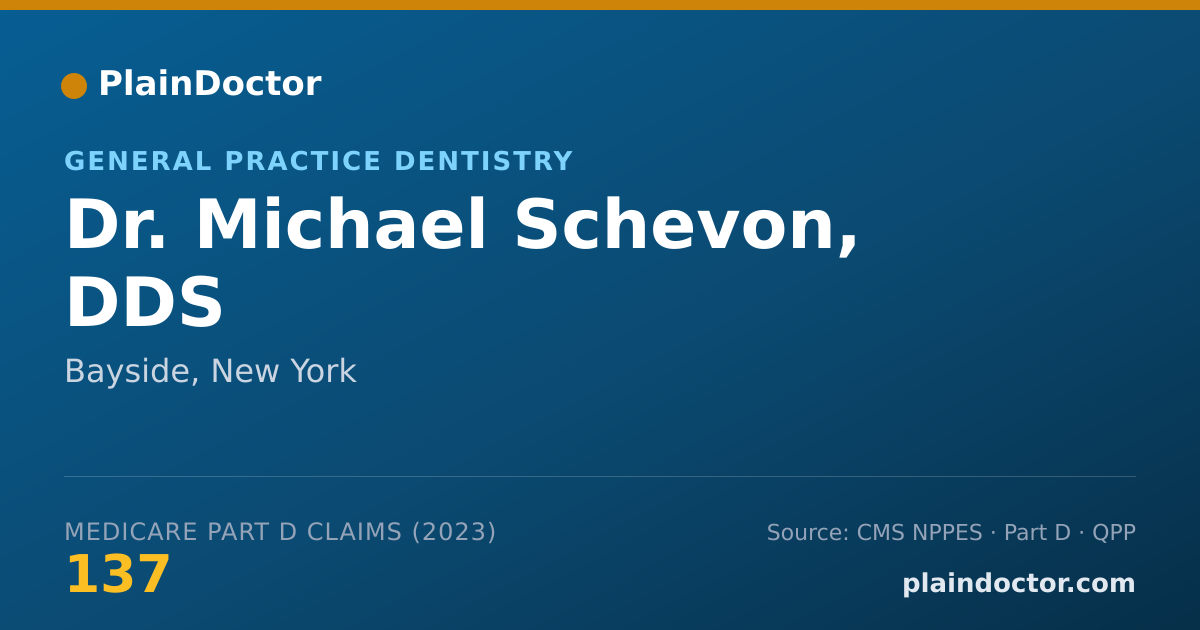 Shareable card for Michael Schevon, DDS - General Practice Dentistry, Bayside, NY