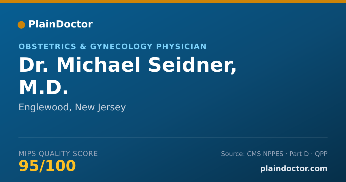 Shareable card for Michael Seidner, M.D. - Obstetrics & Gynecology Physician, Englewood, NJ