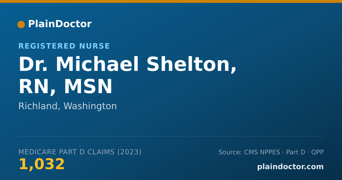 Shareable card for Michael Shelton, RN, MSN - Registered Nurse, Richland, WA