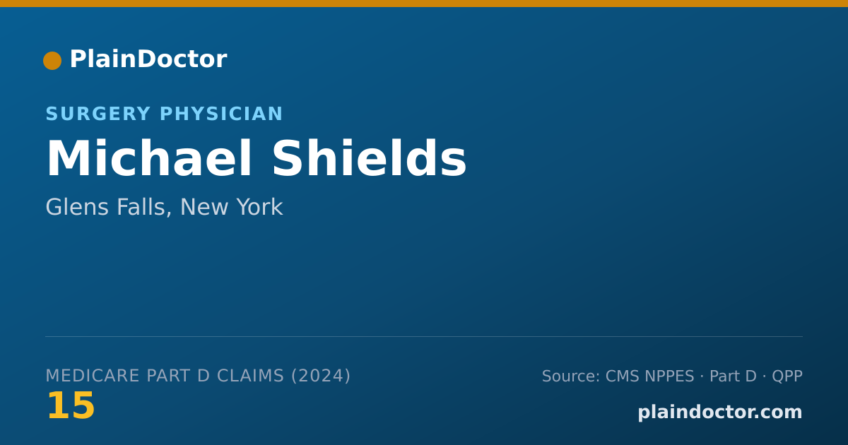 Shareable card for Michael Shields - Surgery Physician, Glens Falls, NY