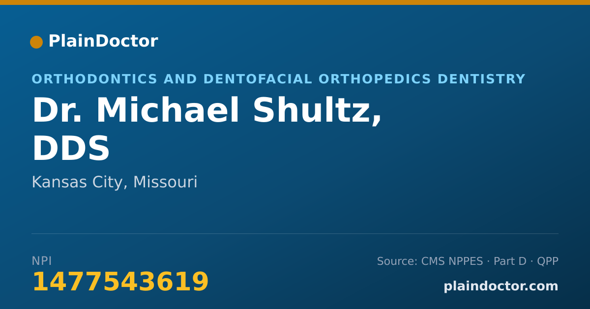 Shareable card for Michael Shultz, DDS - Orthodontics and Dentofacial Orthopedics Dentistry, Kansas City, MO