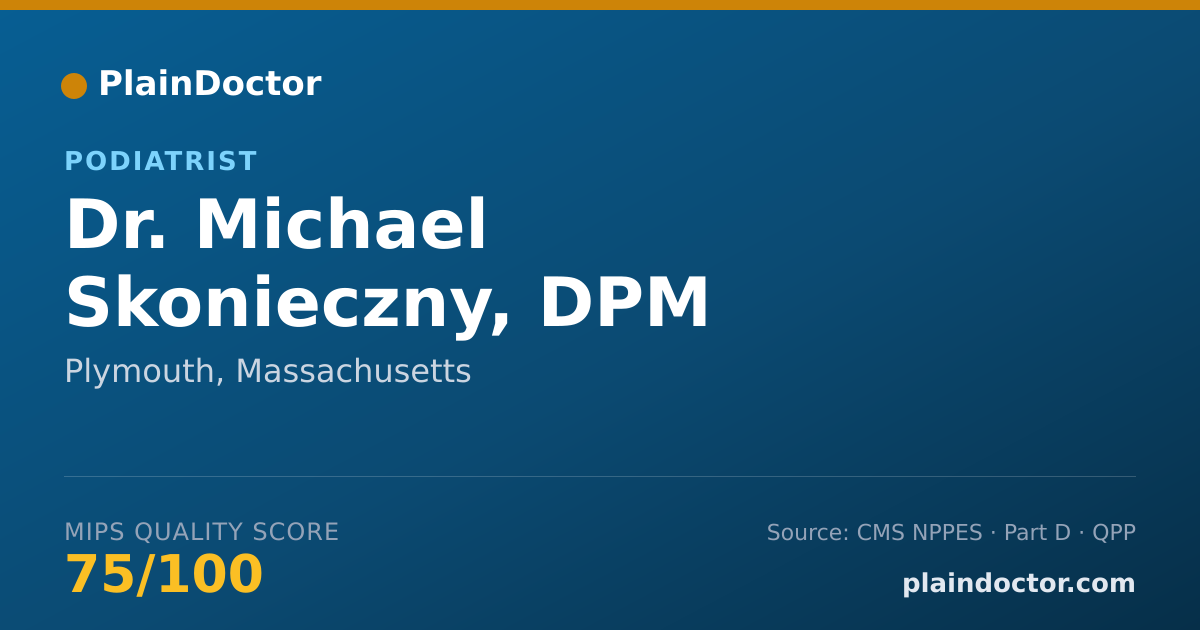 Shareable card for Michael Skonieczny, DPM - Podiatrist, Plymouth, MA