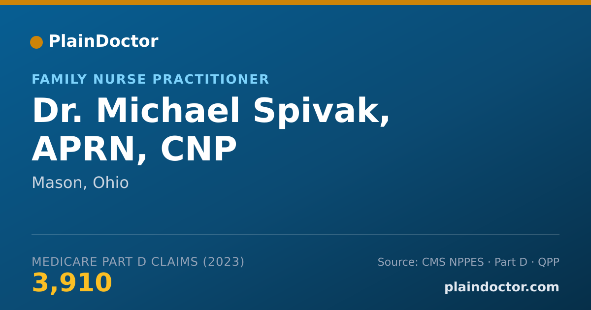 Shareable card for Michael Spivak, APRN, CNP - Family Nurse Practitioner, Mason, OH