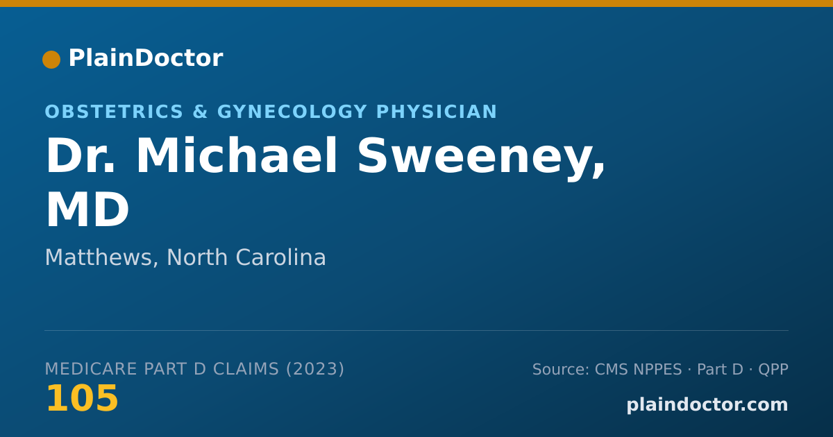 Shareable card for Michael Sweeney, MD - Obstetrics & Gynecology Physician, Matthews, NC