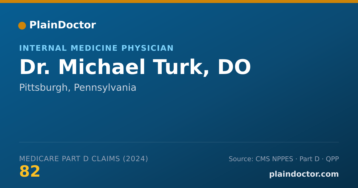 Shareable card for Michael Turk, DO - Internal Medicine Physician, Pittsburgh, PA