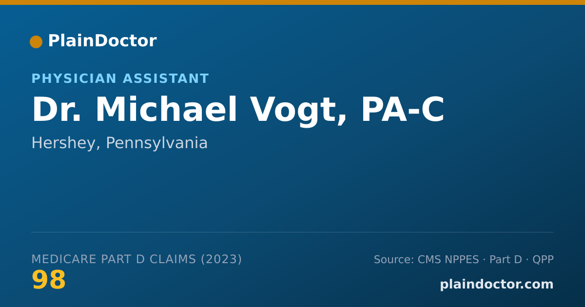 Shareable card for Michael Vogt, PA-C - Physician Assistant, Hershey, PA