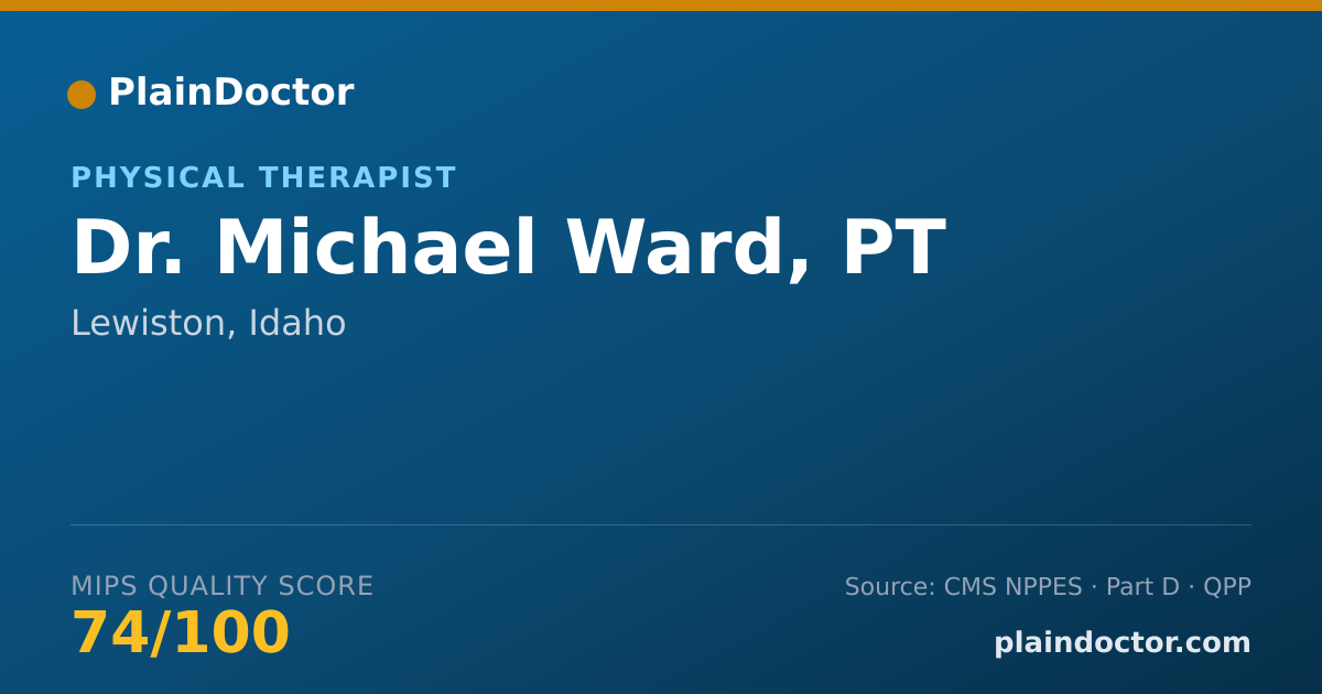 Shareable card for Michael Ward, PT - Physical Therapist, Lewiston, ID