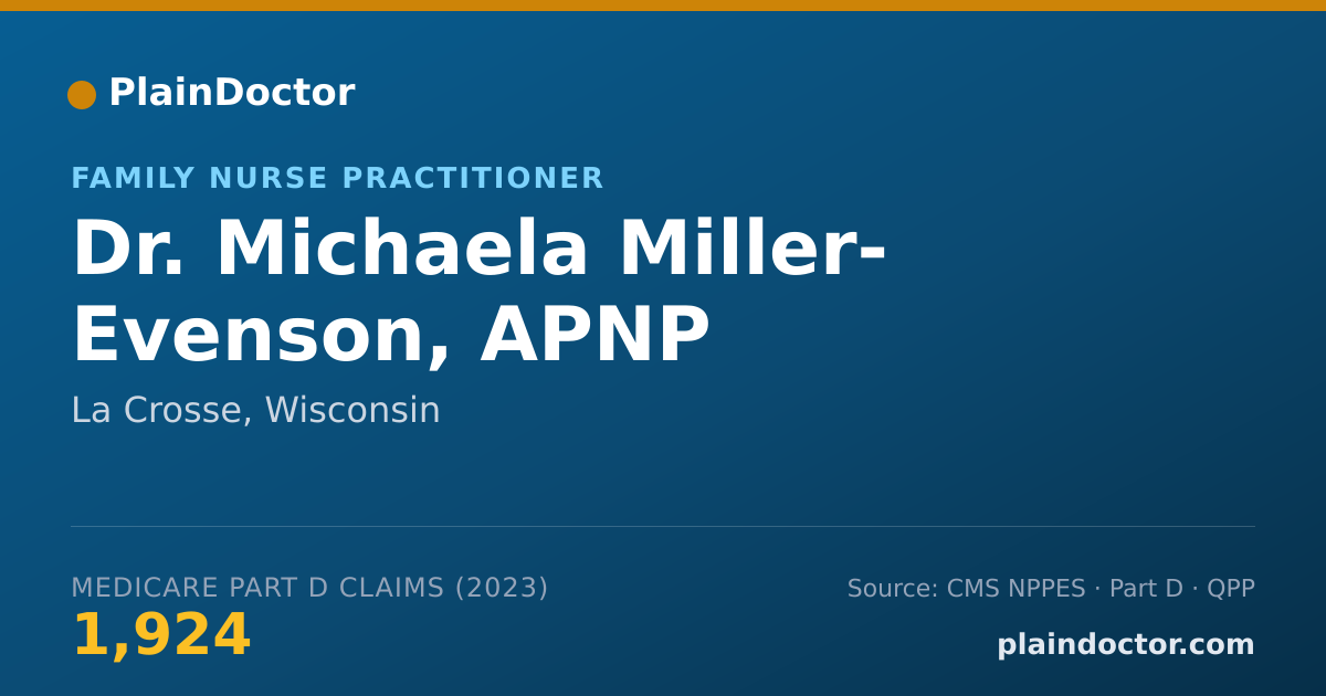 Shareable card for Michaela Miller- Evenson, APNP - Family Nurse Practitioner, La Crosse, WI