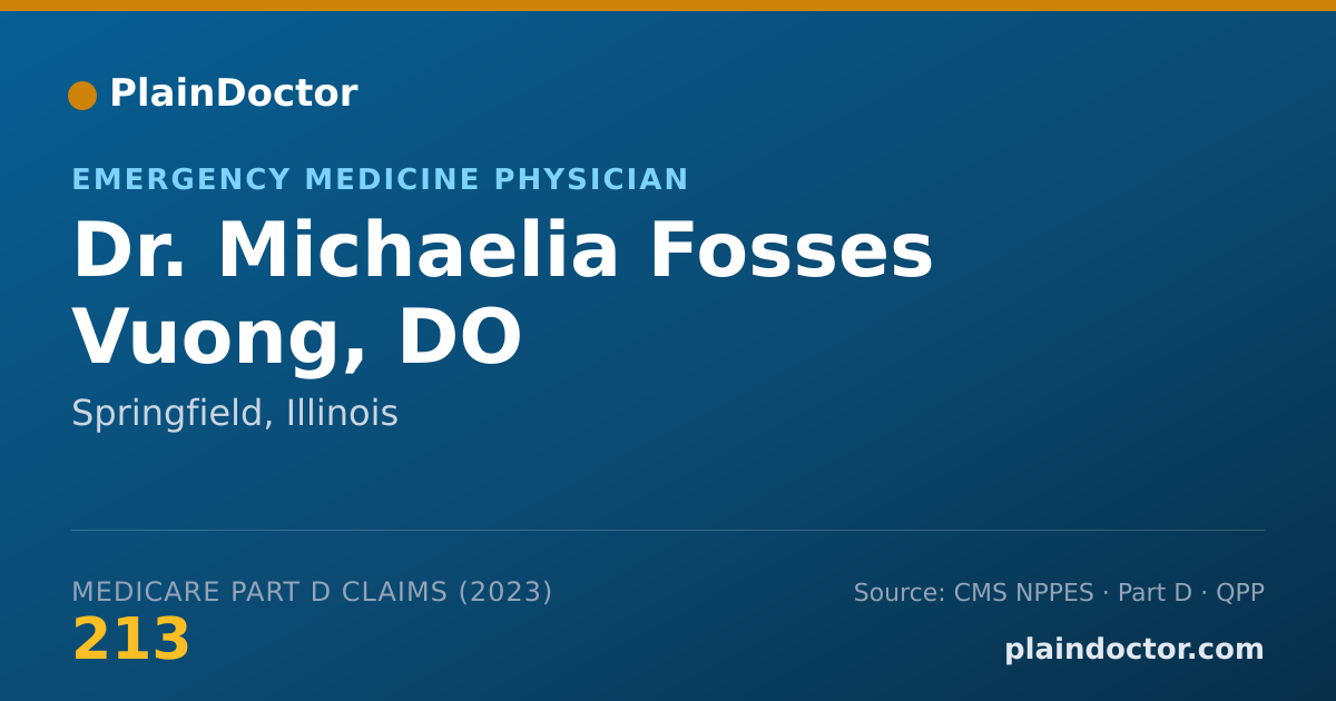 Shareable card for Michaelia Fosses Vuong, DO - Emergency Medicine Physician, Springfield, IL