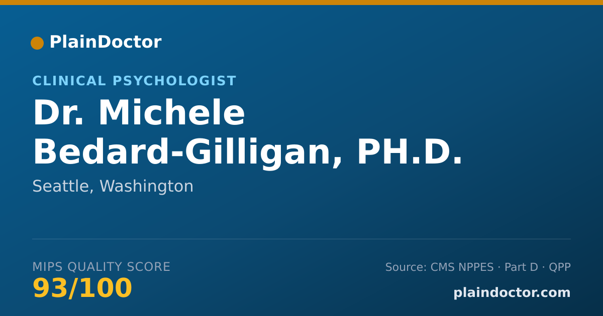 Shareable card for Michele Bedard-Gilligan, PH.D. - Clinical Psychologist, Seattle, WA