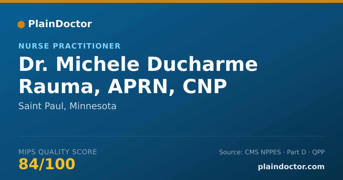 Shareable card for Michele Ducharme Rauma, APRN, CNP - Nurse Practitioner, Saint Paul, MN