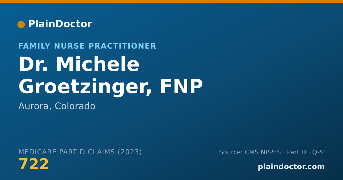 Shareable card for Michele Groetzinger, FNP - Family Nurse Practitioner, Aurora, CO