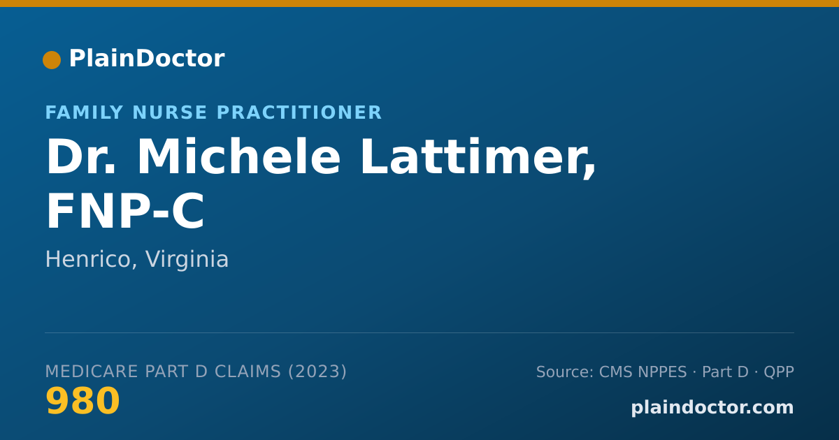 Shareable card for Michele Lattimer, FNP-C - Family Nurse Practitioner, Henrico, VA
