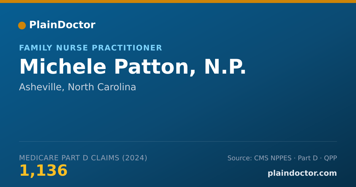 Shareable card for Michele Patton, N.P. - Nurse Practitioner, Asheville, NC