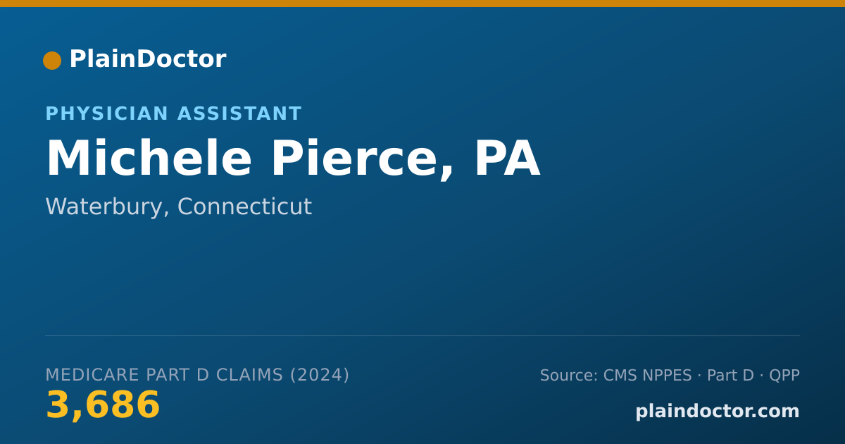 Shareable card for Michele Pierce, PA - Physician Assistant, Waterbury, CT