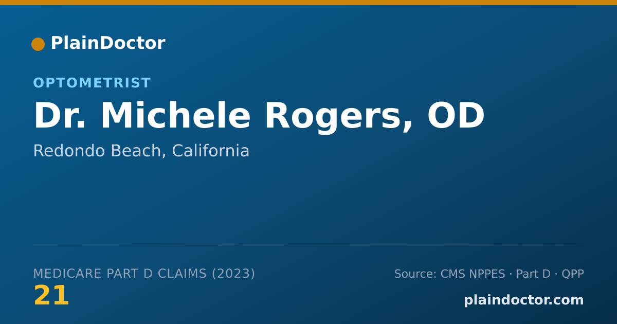 Shareable card for Michele Rogers, OD - Optometrist, Redondo Beach, CA