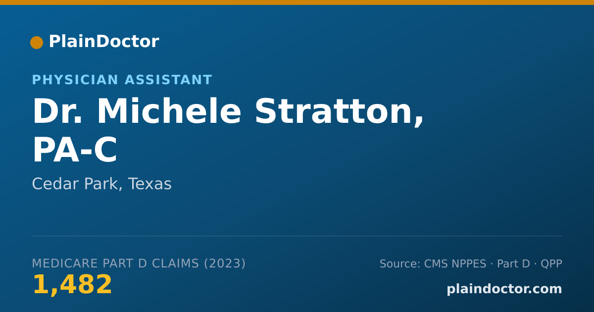 Shareable card for Michele Stratton, PA-C - Physician Assistant, Cedar Park, TX